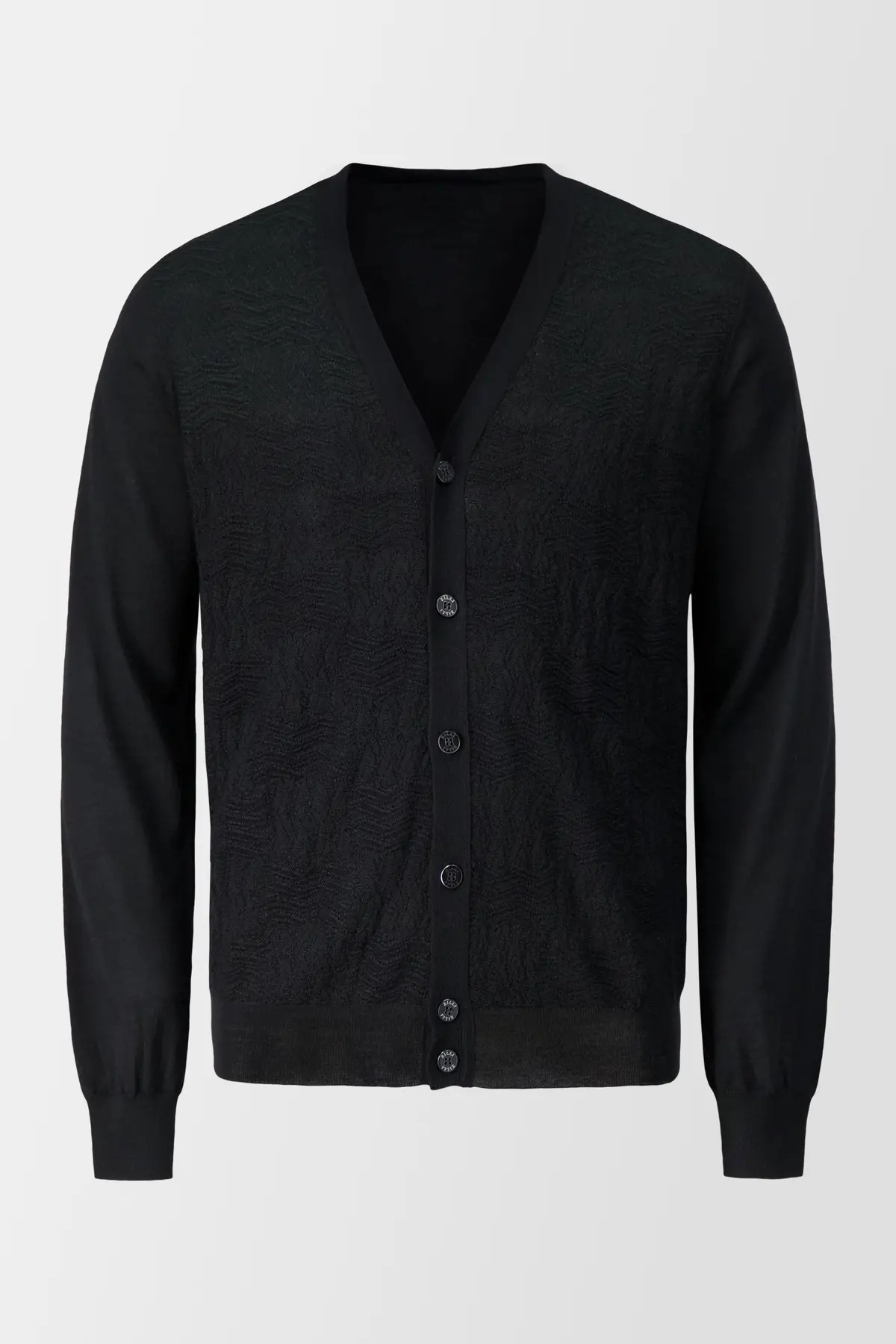 Zilli Black Buttoned Cardigan 1