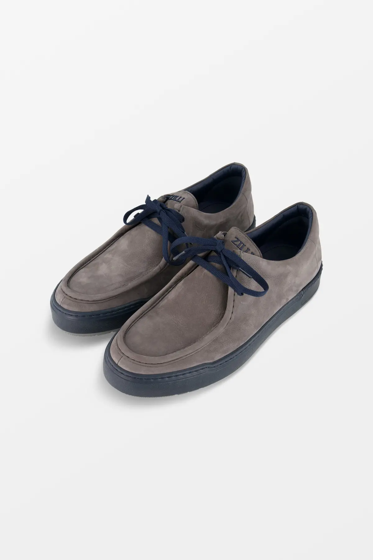 Zilli Grafite Grey Nubuck Moccasins 1