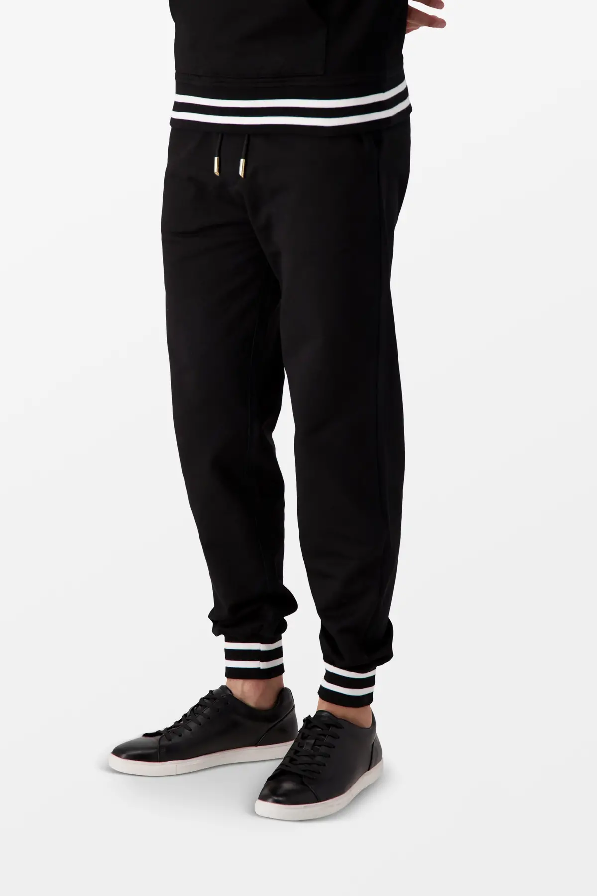 Billionaire Black/Gold Crest Jogging Trousers 4
