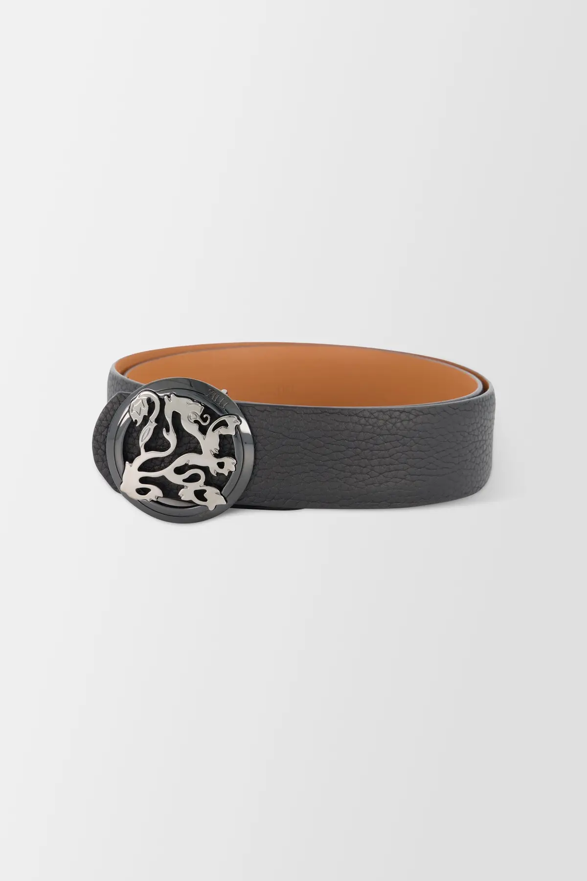 Zilli 40Mm Black Taurillon Graine Belt 1