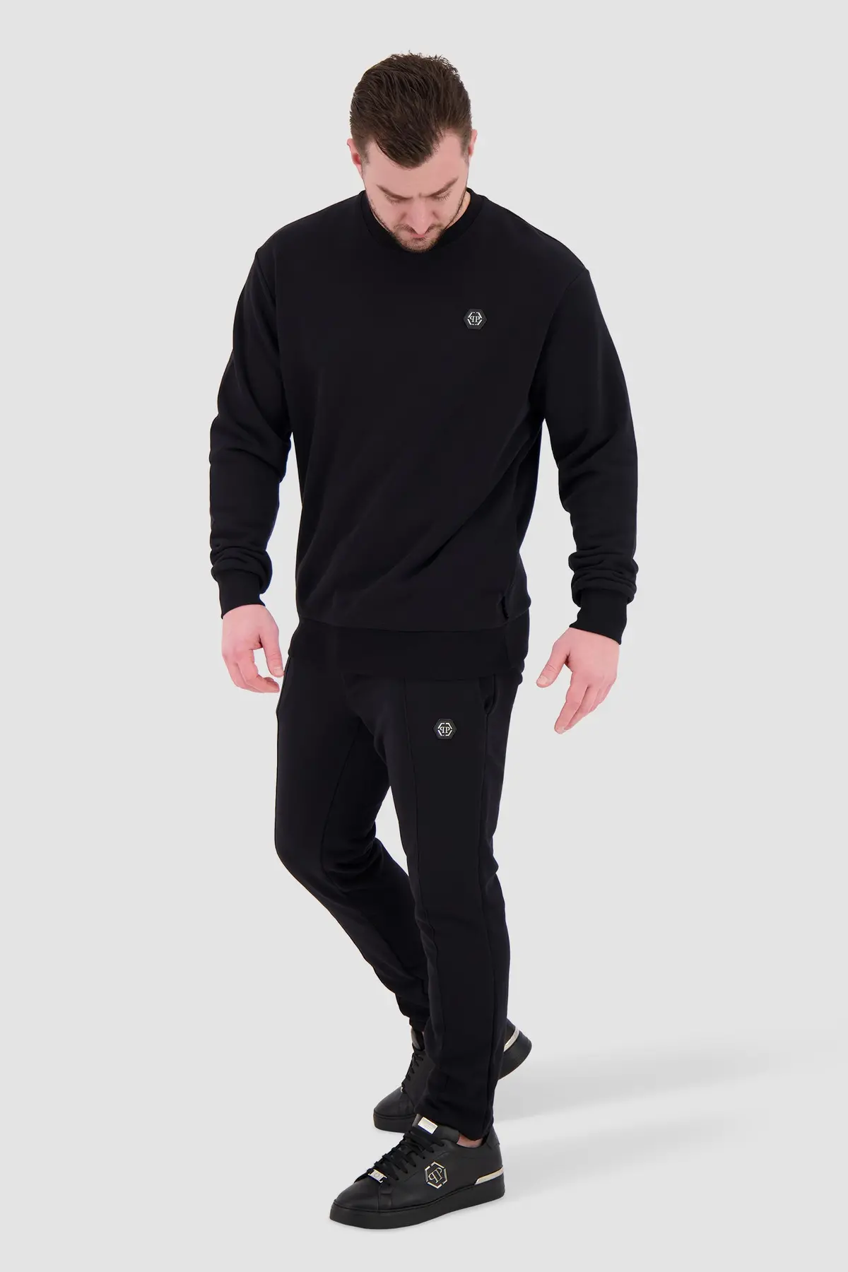 Philipp Plein Black Ls Hexagon Sweatshirt 3