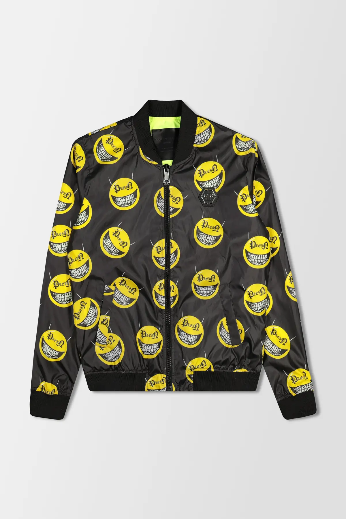 Philipp Plein Nylon Evil Smile Bomber Jacket 1