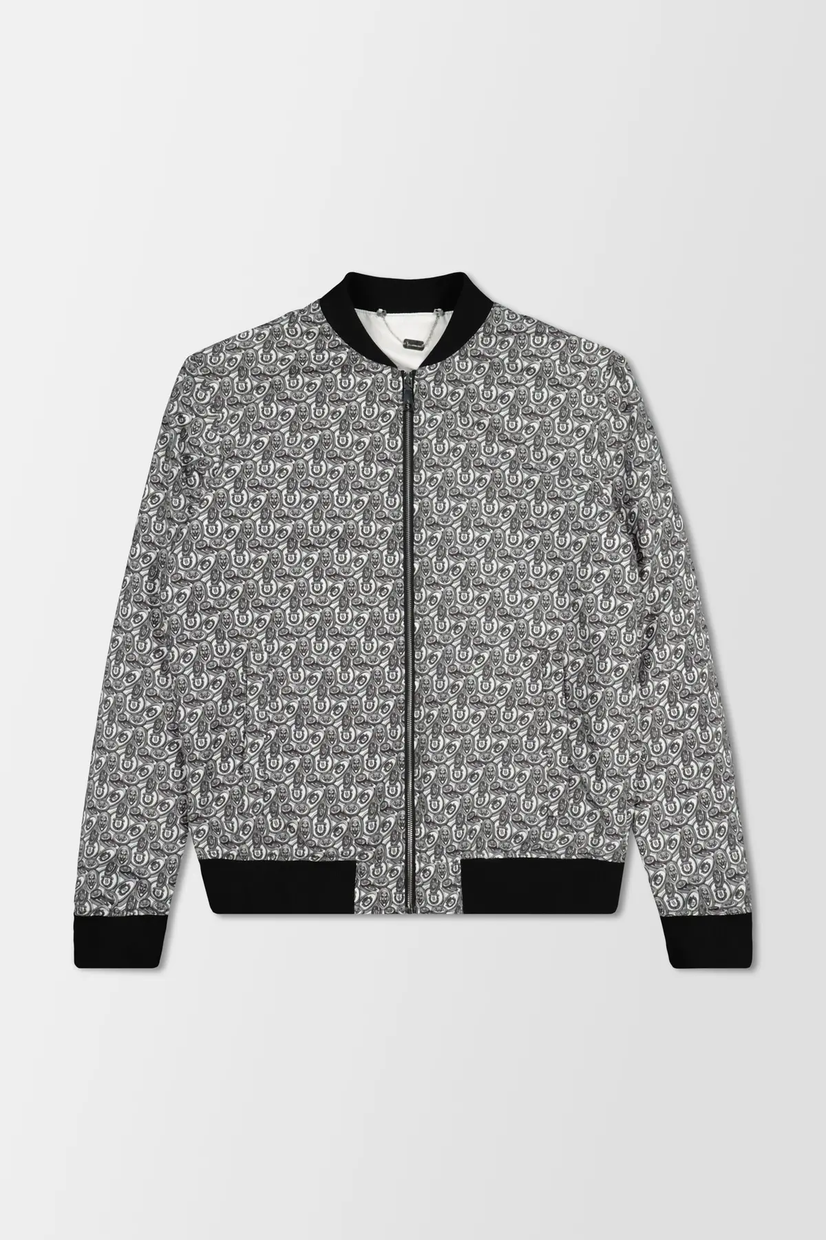Billionaire White/Black Bomber Jacket 1