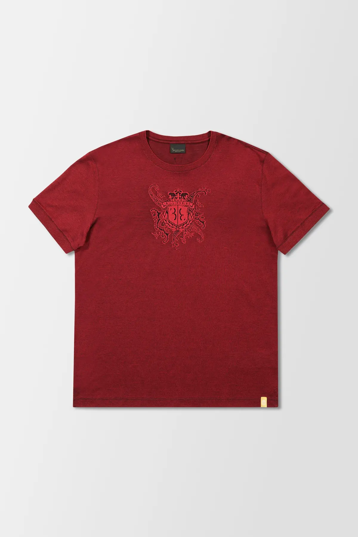 Billionaire Red Ss Paisley T-Shirt 1