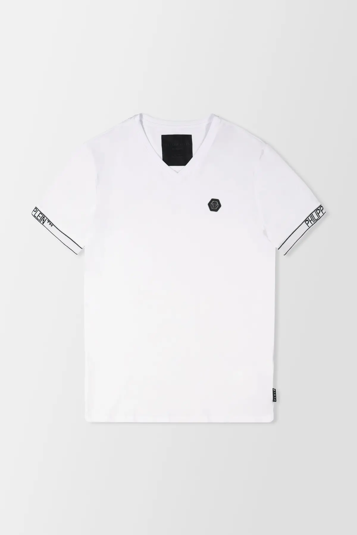 Philipp Plein White V-Neck Ss 2 T-Shirt 1