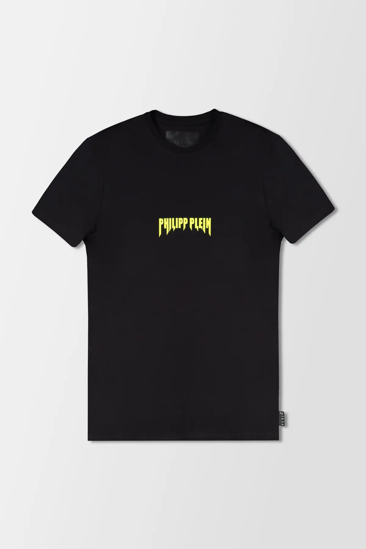 Philipp Plein Black/Yellow Round Neck Ss Philipp Tm T-Shirt 1