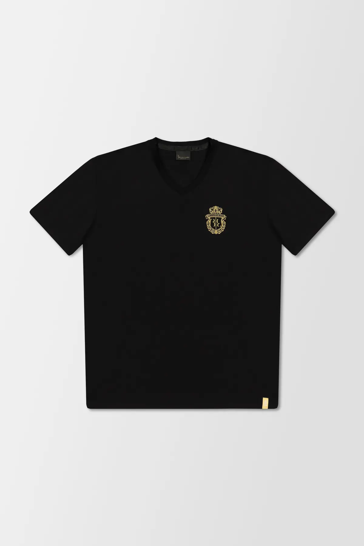 Billionaire Black Crest V-Neck T-Shirt 1