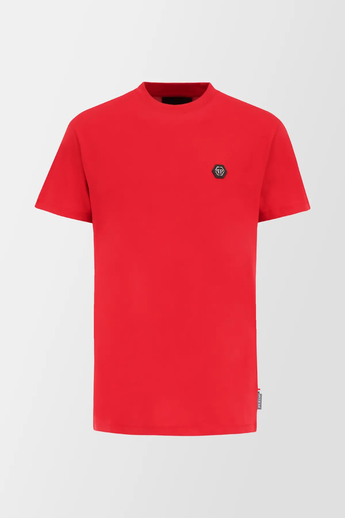 Philipp Plein Red Round Neck Ss Pp 1978 T-Shirt 1