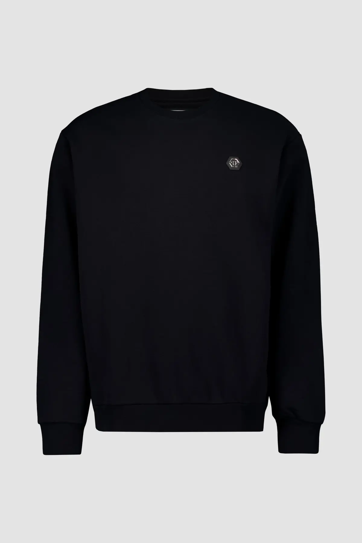 Philipp Plein Black Ls Hexagon Sweatshirt 1