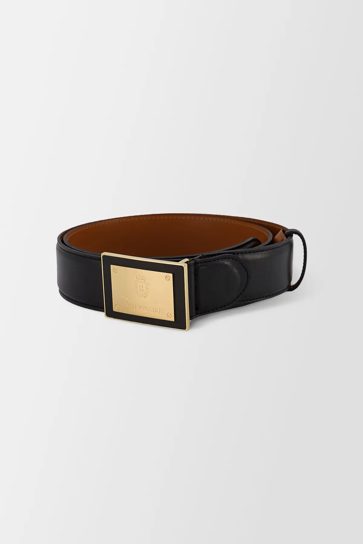 Billionaire Black/Gold Logo Belt 1