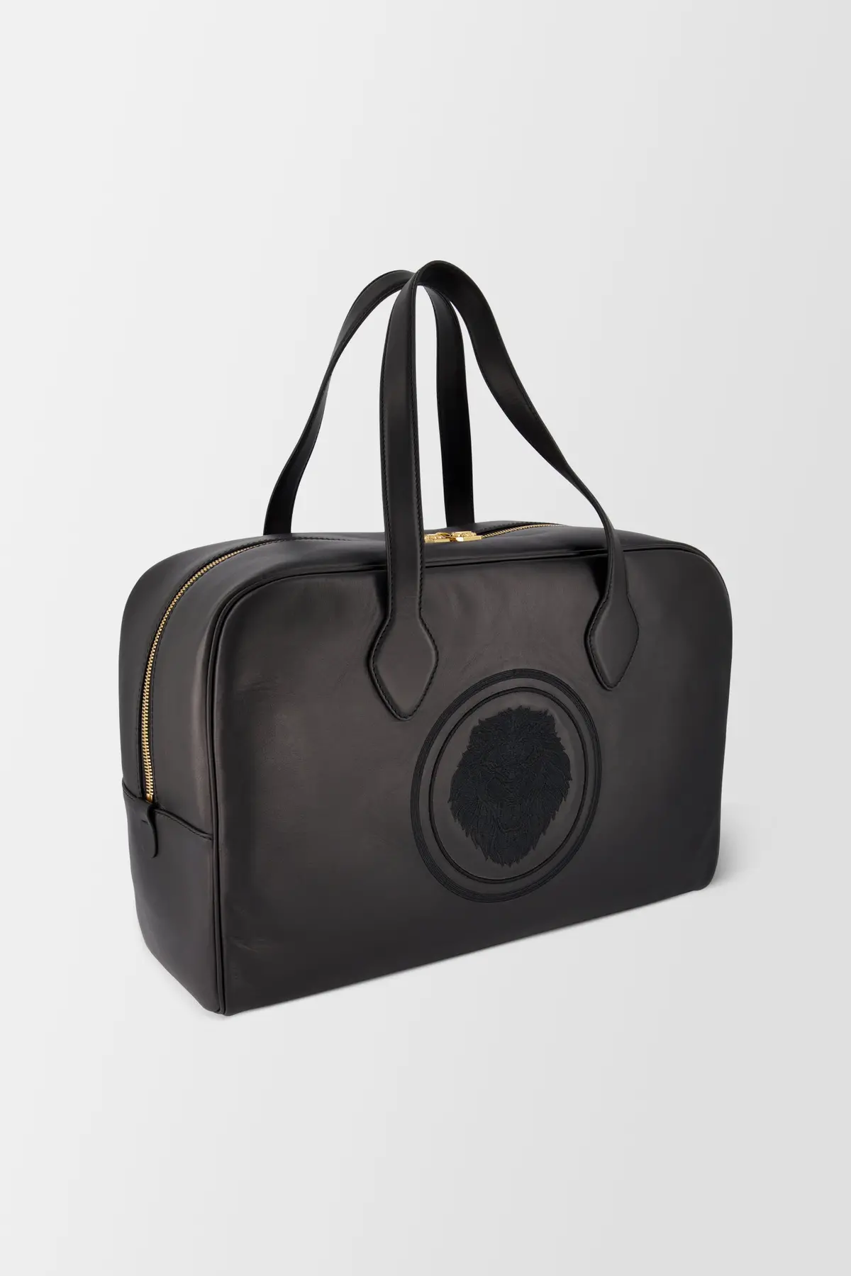 Billionaire Black/Gold Medium Lion Travel Bag 1
