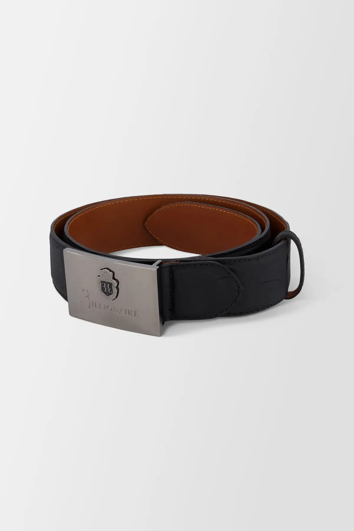 Billionaire Black/Black Nickel Luxury Belt 1