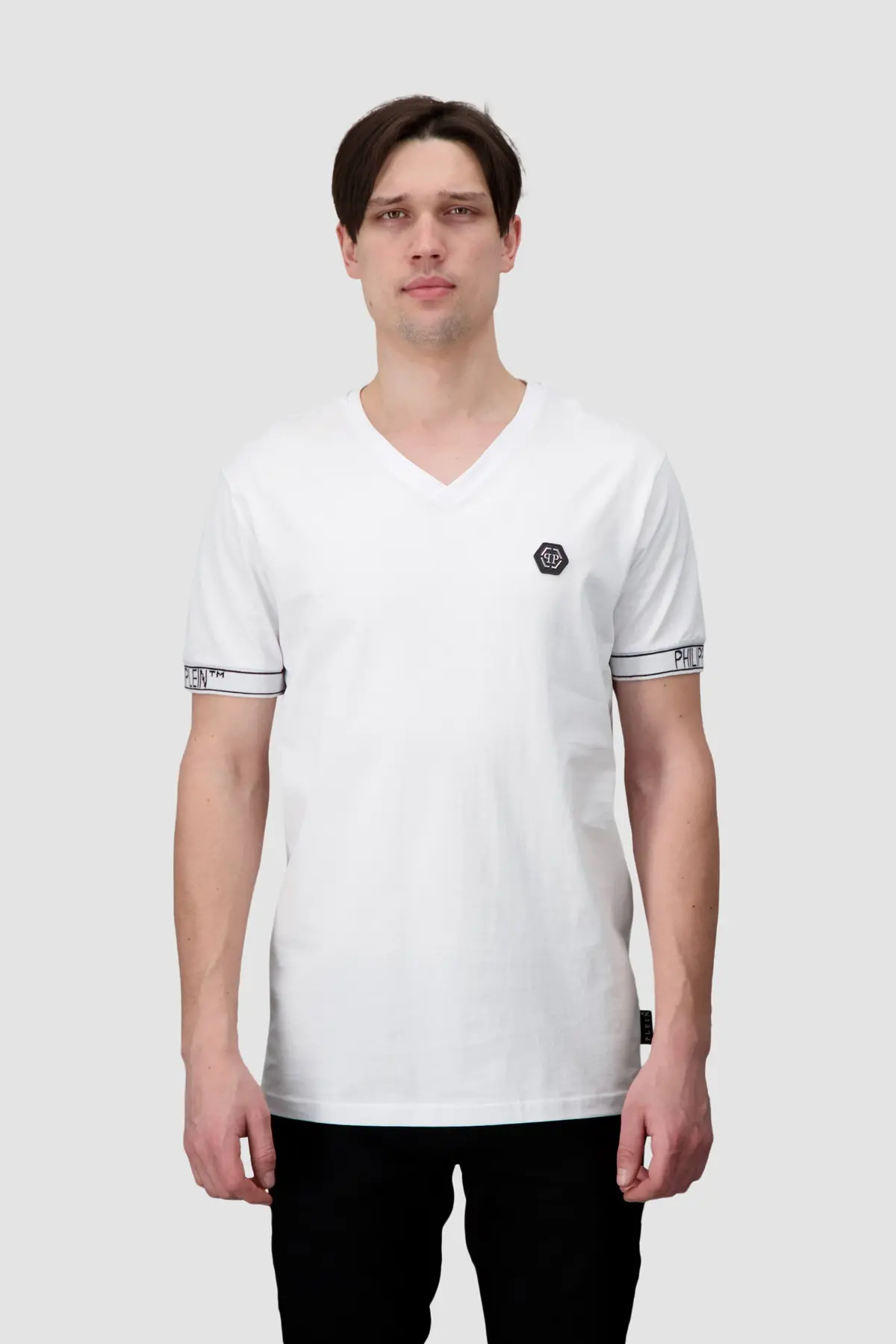 Philipp Plein White V-Neck Ss 2 T-Shirt 2