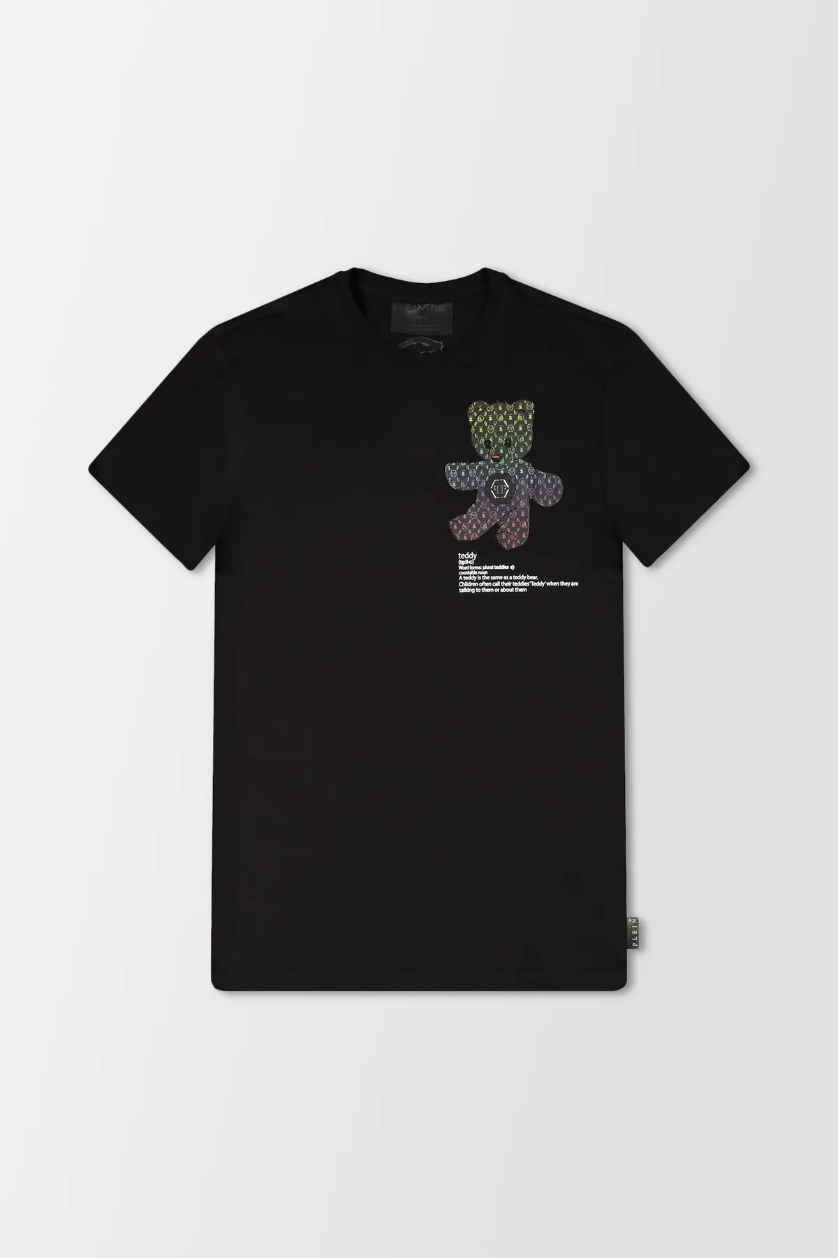 Philipp Plein Black/Multicolour Round Neck Ss Teddy Bear T-Shirt 1