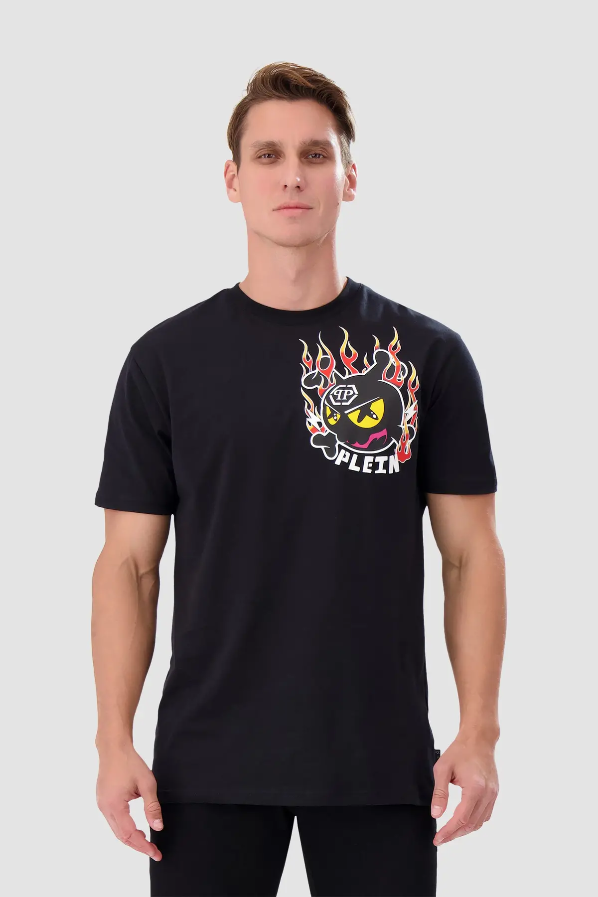 Philipp Plein Black Round Neck Ss T-Shirt 2