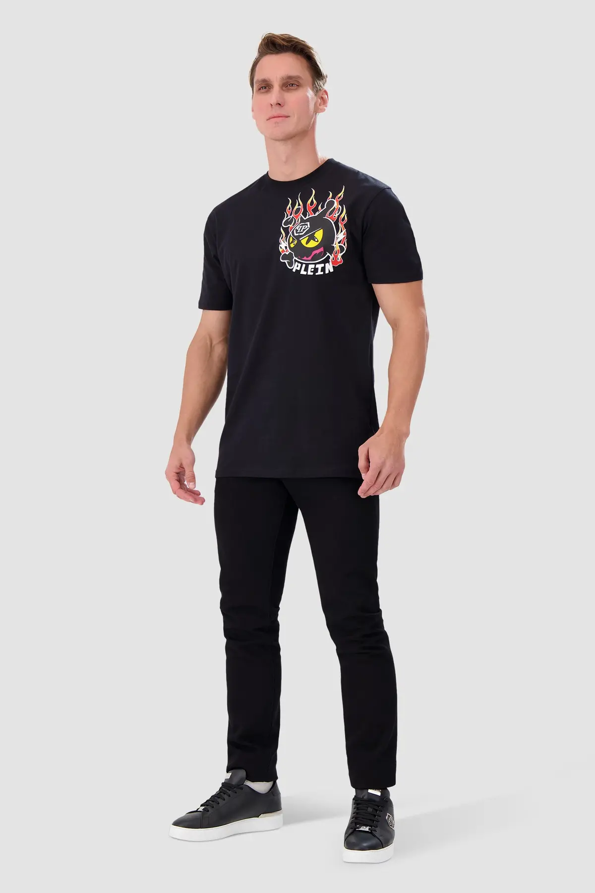 Philipp Plein Black Round Neck Ss T-Shirt 4