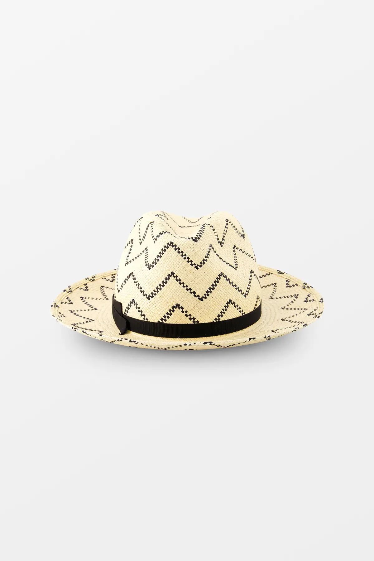 Borsalino Beige Panama Quito Star Pattern 1