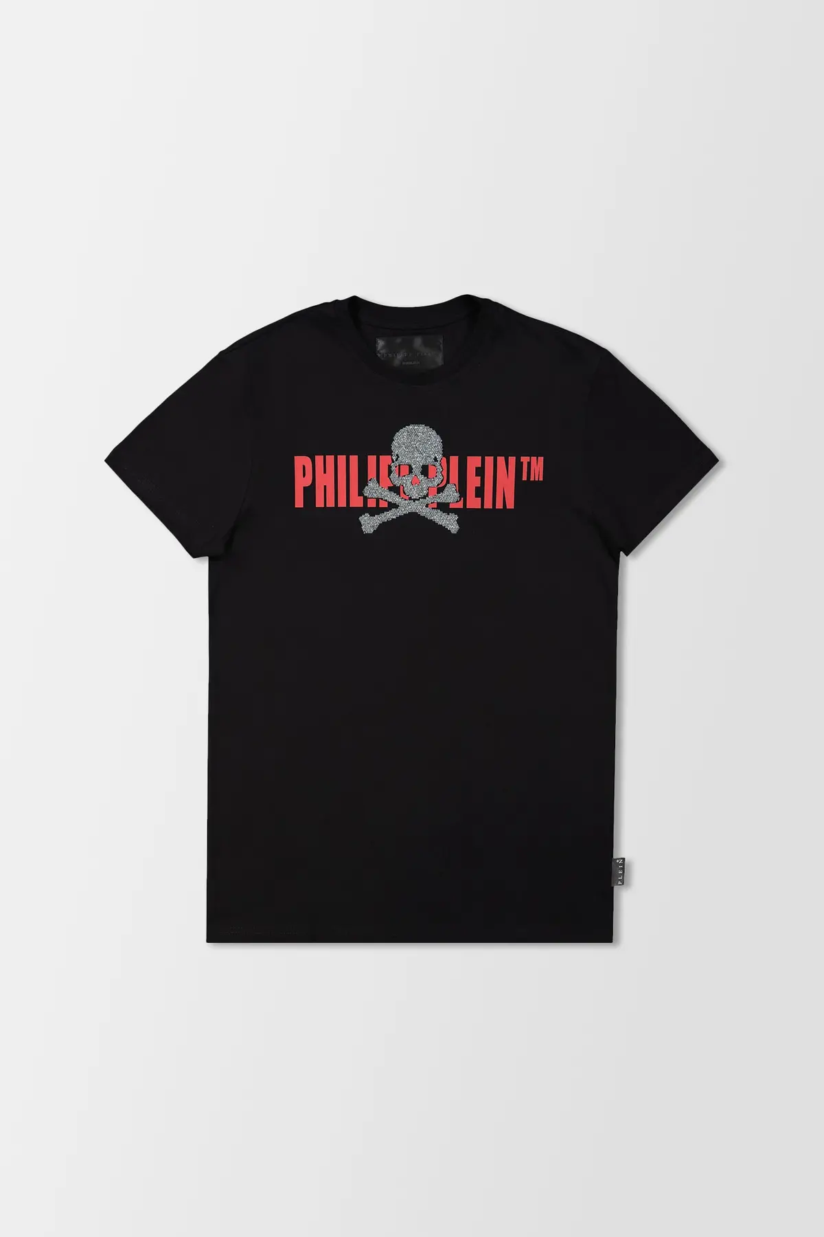 Philipp Plein Black/Red Round Neck Ss Skull Strass T-Shirt 1