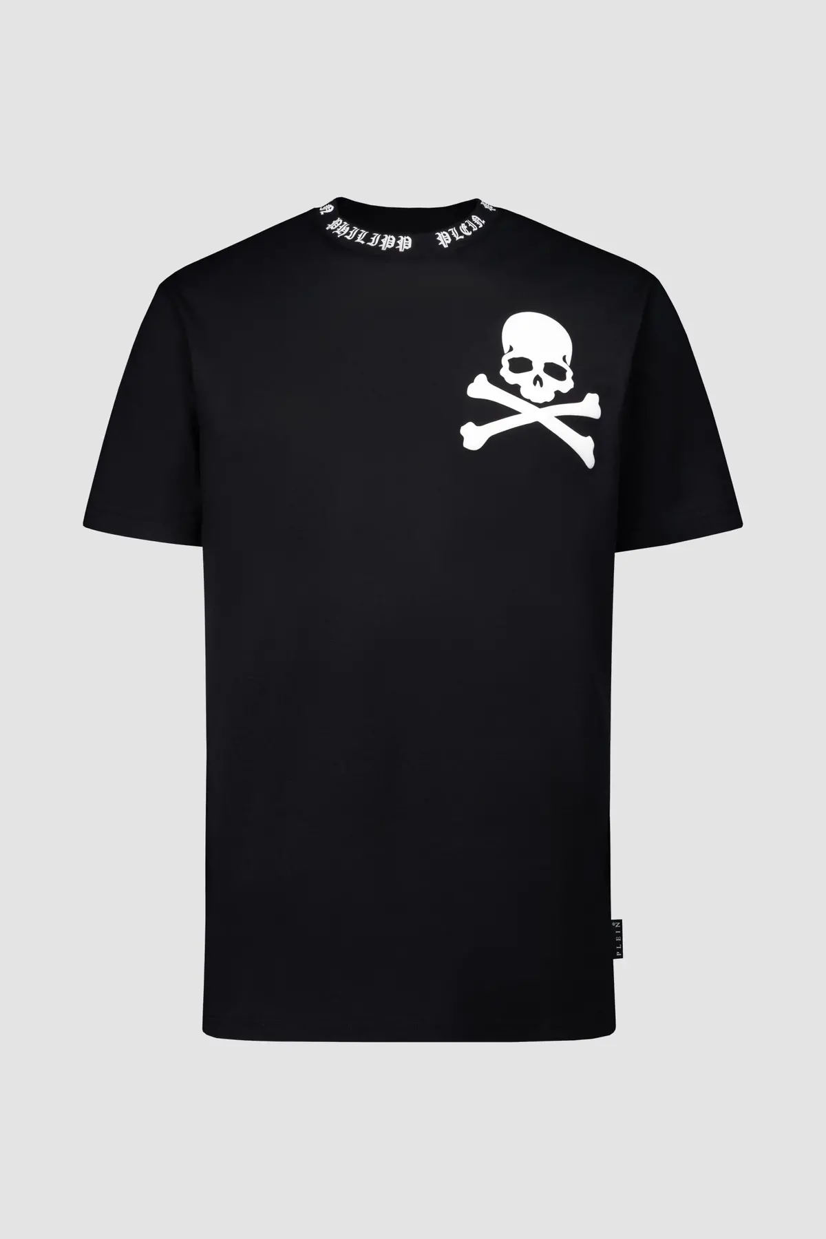 Philipp Plein Black Round Neck Ss Skull&Bones T-Shirt 1