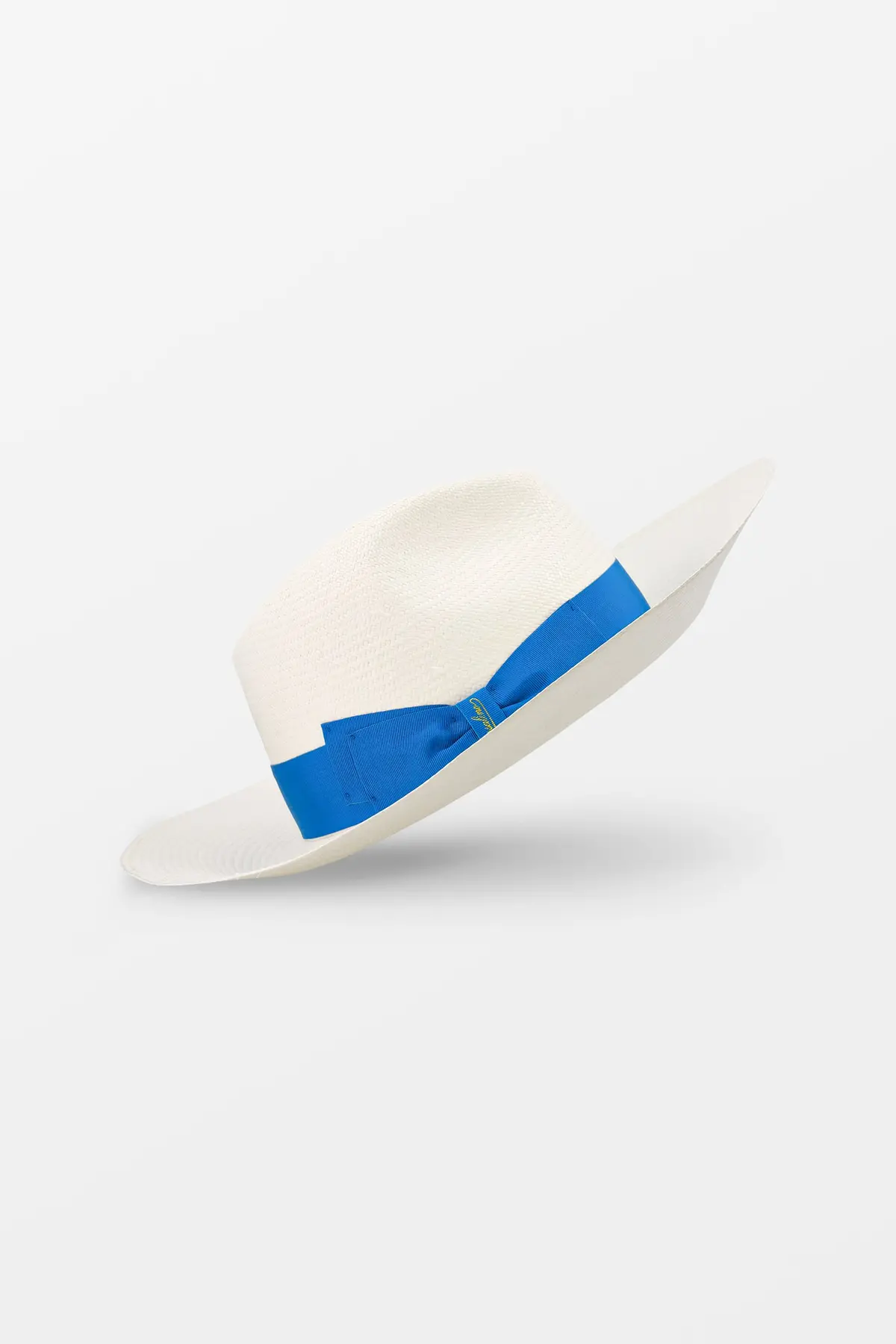 Borsalino White/Blue Panama Fine Sophie 1