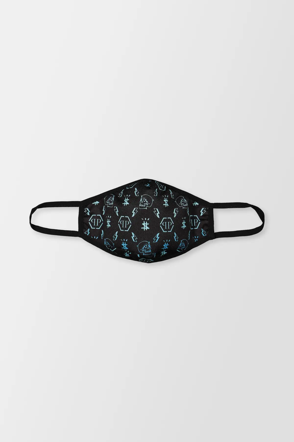 Philipp Plein Monogram Black/Dark Blue Face Mask 1