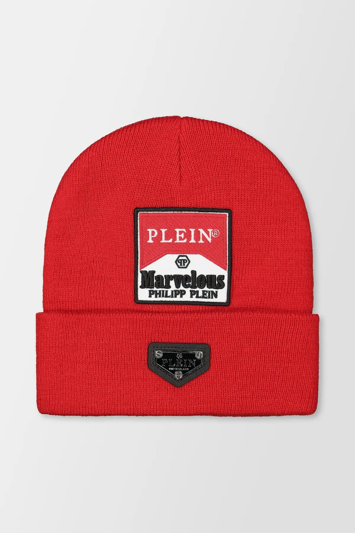Philipp Plein Red Marvelous Wool Hat 1
