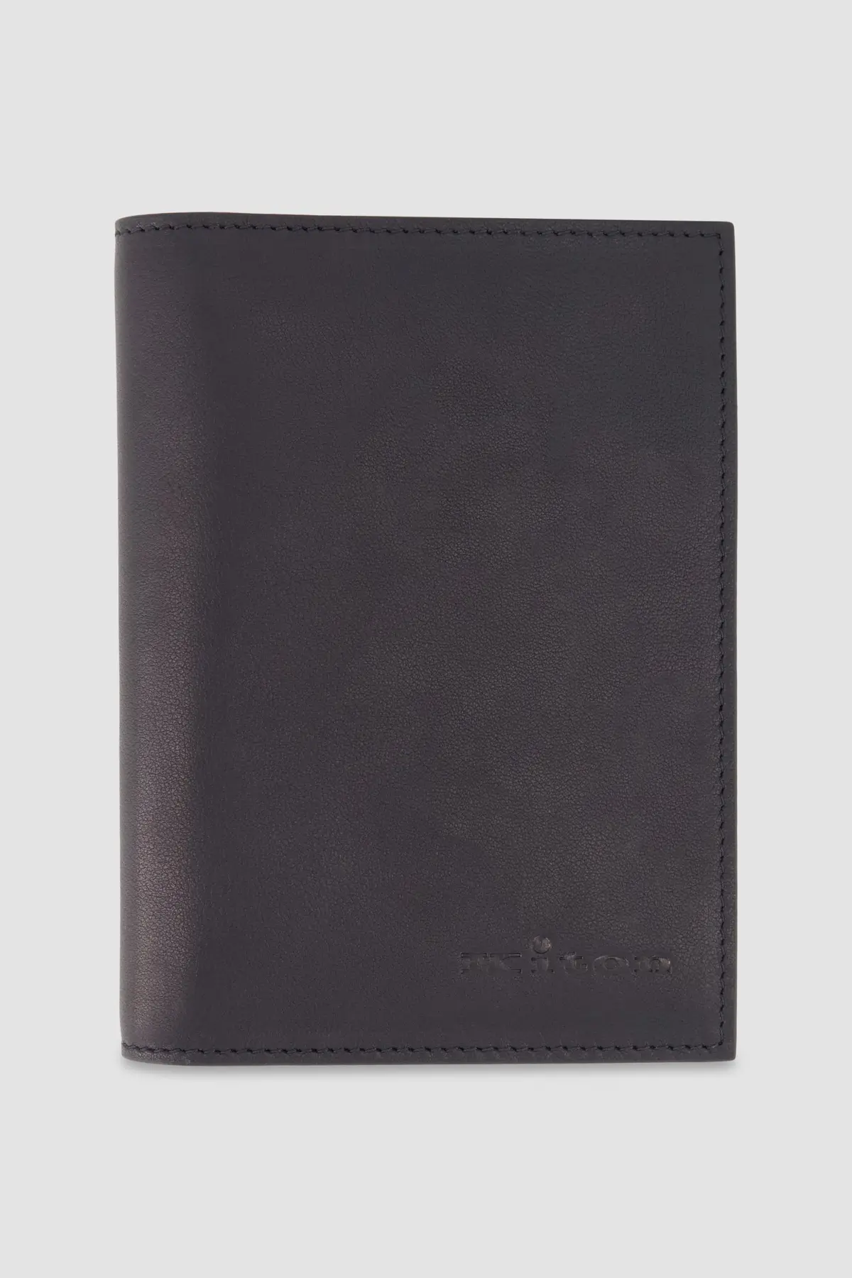 Kiton Black Leather Pasport Holder 1