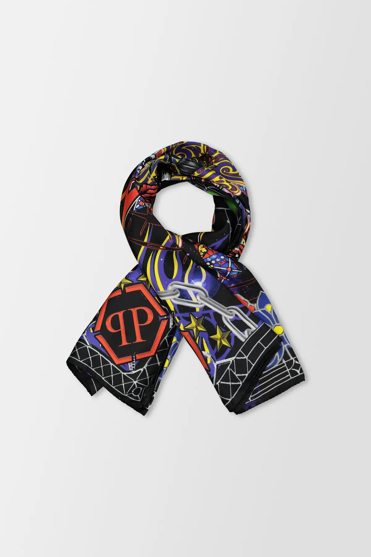 Philipp Plein Multicolor Square Scarf 1
