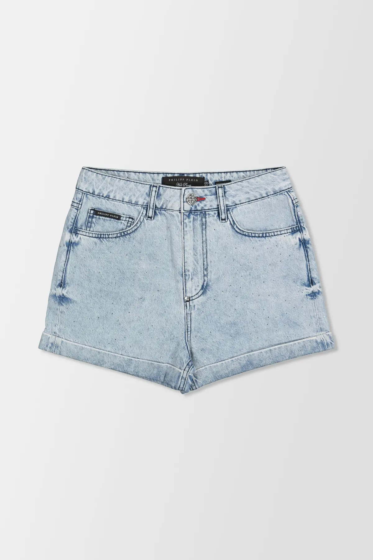 Philipp Plein Blue Crystal Hot Shorts 1