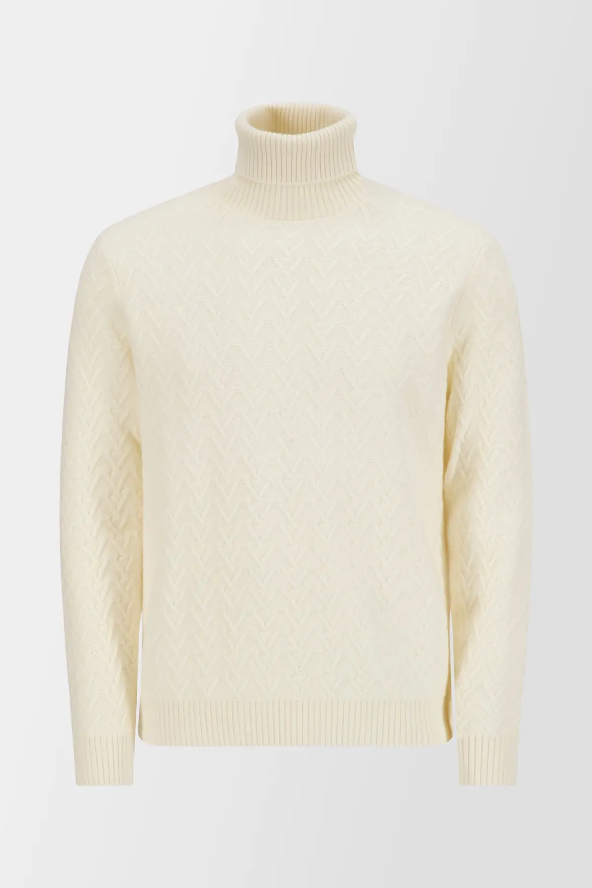 Zanone Beige Turtle Neck Sweater 1
