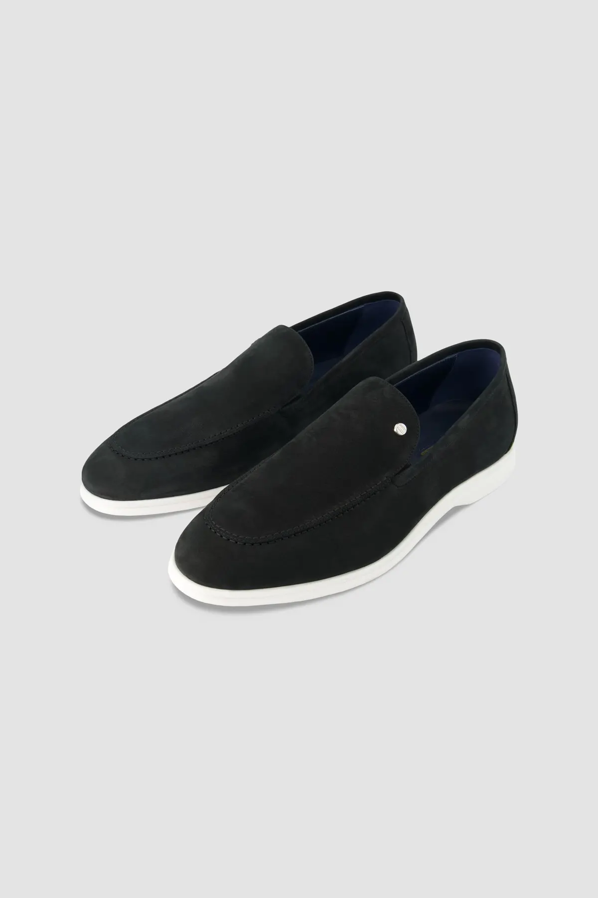 Zilli Black Suede Calfskin Loafers 1