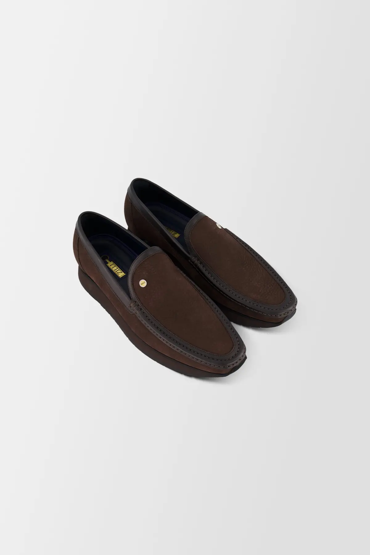 Zilli Graine Brown Nubuck Loafers 1