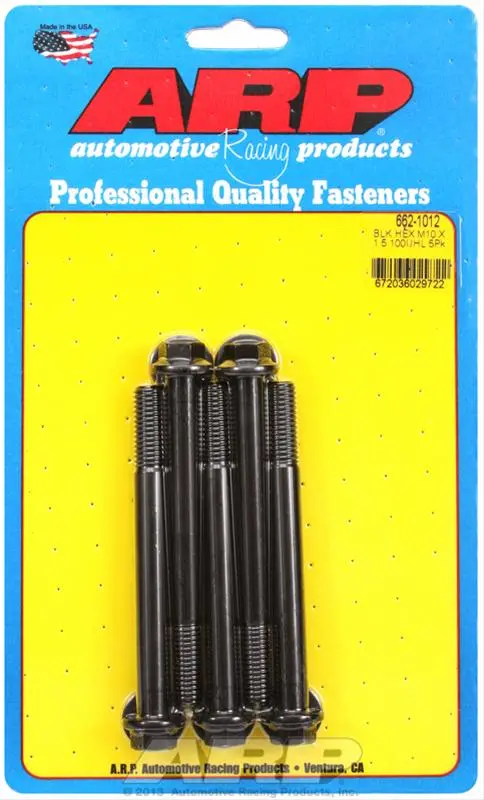 Arp Chromoly Steel Engine Bolts, Grade 8.8, Part #662-1012 1
