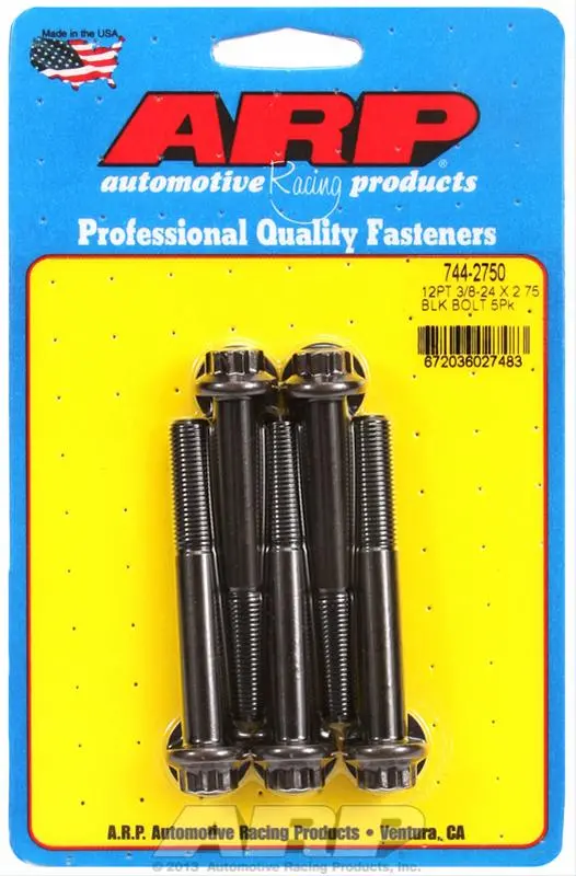 Arp Chromoly Steel Engine Bolts – High-Strength Fasteners, #744-2750 1