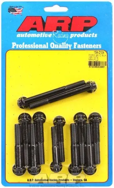 Ar154-2104 12-Point Black Oxide Intake Manifold Bolt Kit 1