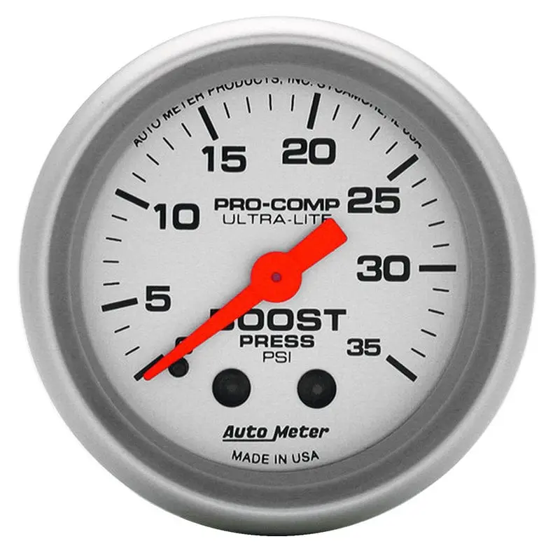 Ultra-Lite Au4304 Boost Pressure Gauge – 0–30 Psi 1