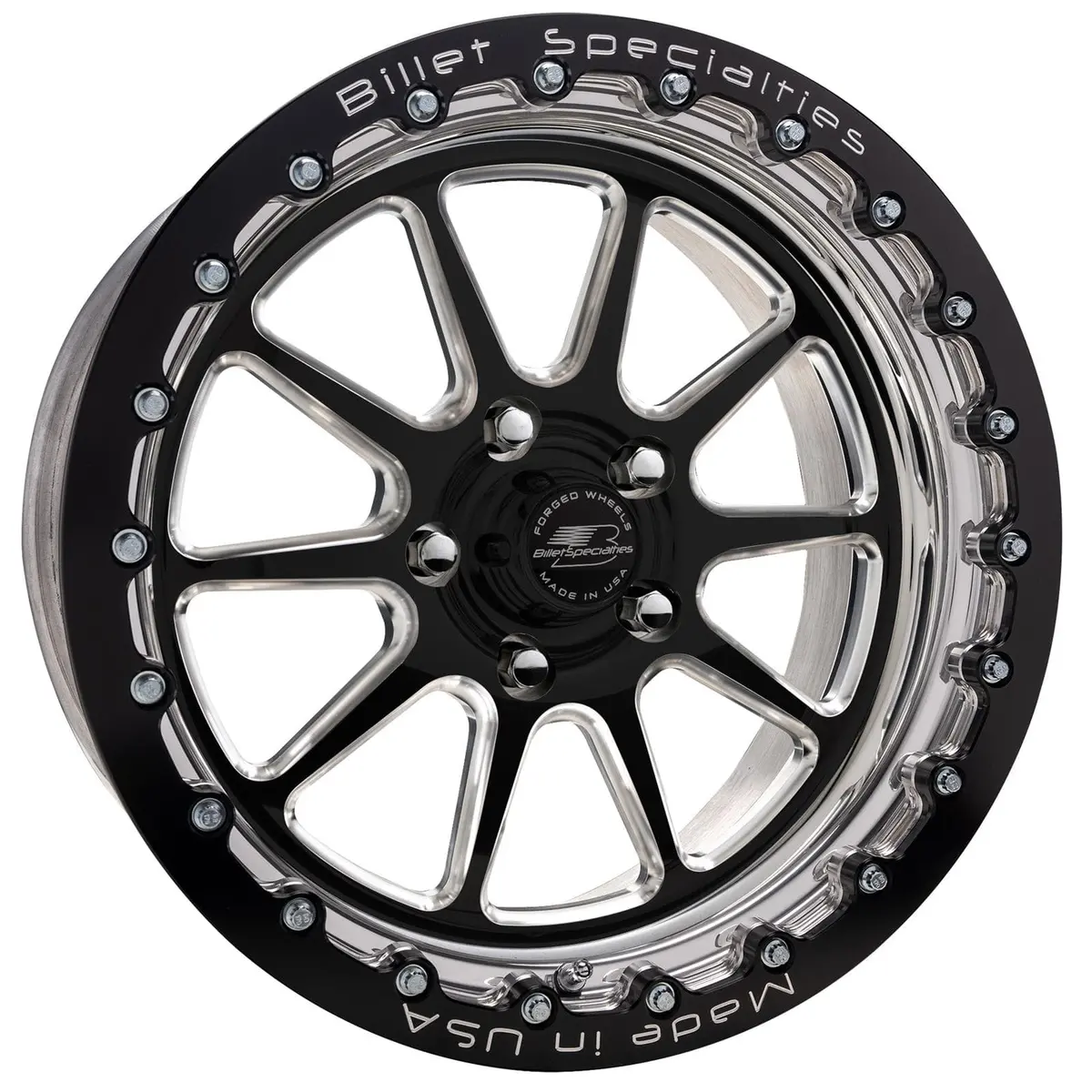 Billet Specialties Amcb40Sb514 Amc40 Malibu Beadlock Wheel – Black Satin Finish 1