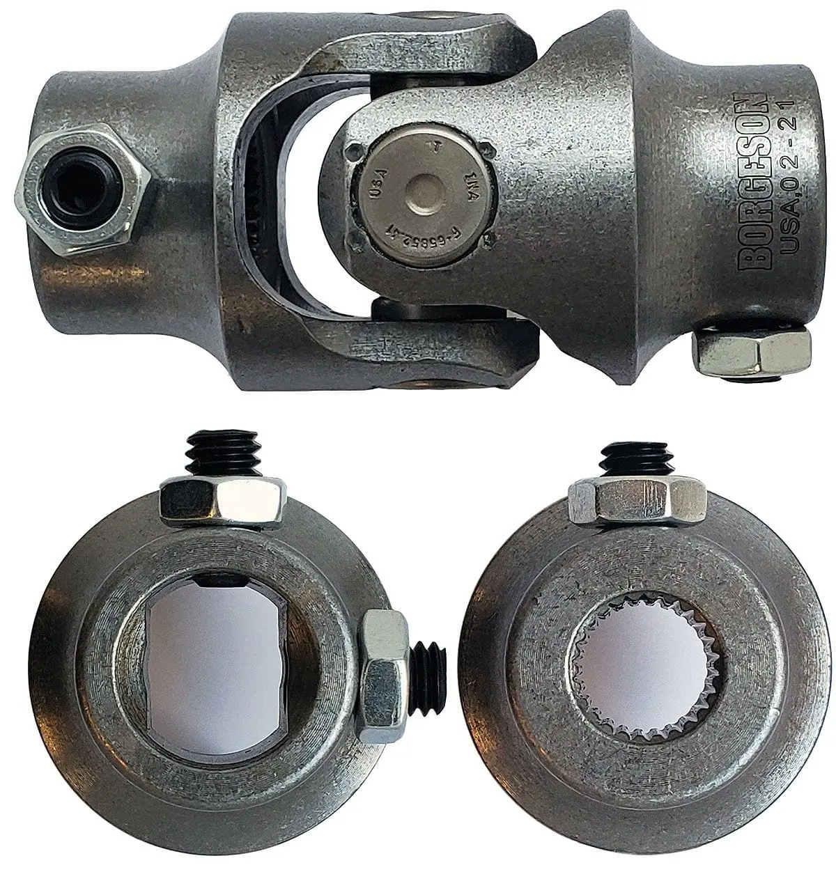Borgeson Single-Needle-Bearing Steel U-Joint – Rugged Bor014909 Universal Joint 1