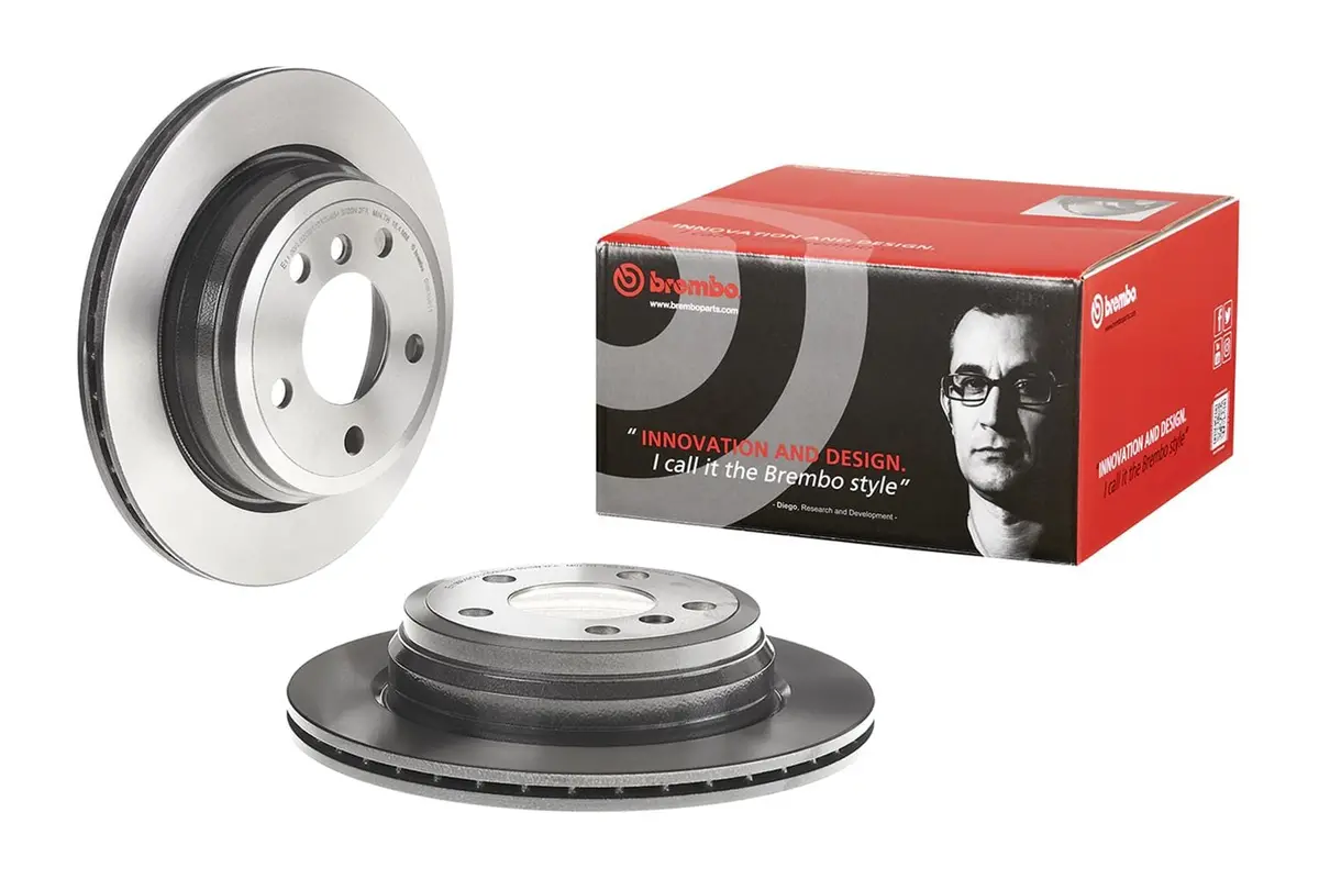 Brembo Kt00B09 Rear Disc Brake Pad And Rotor Kit 2