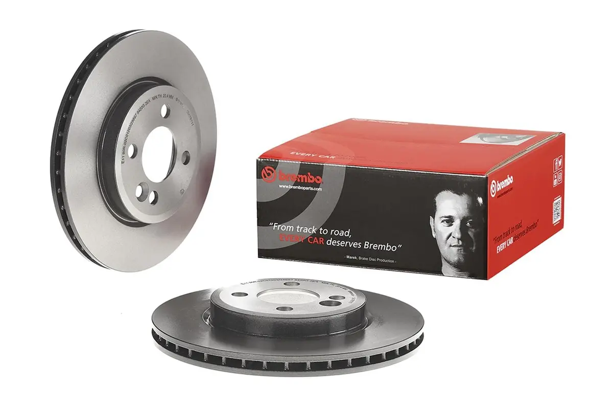 Brembo 09.A761.11 Premium Brake Rotors – Uv-Coated For Corrosion Resistance 1