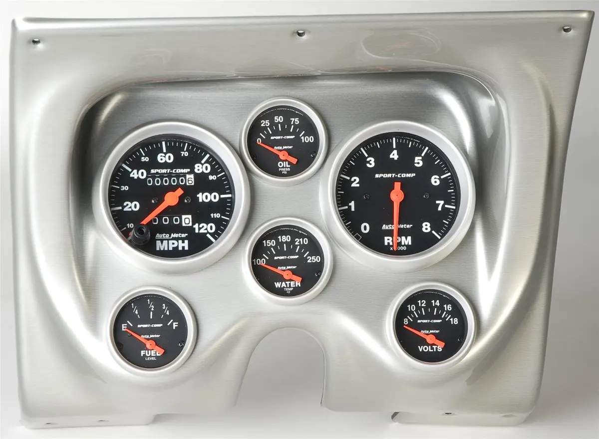 Thunder Road Dash Instrument Panel Featuring Autometer Gauges – Model 410671512 1