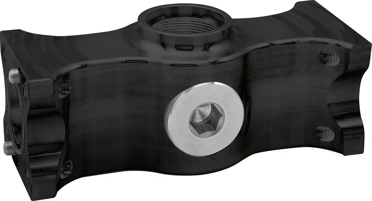 Universal Black Anodized Manifold Cover For Custom Engine Builds 1
