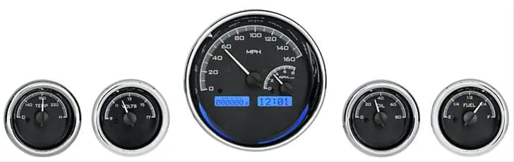 Dakota Digital Vhx Series Analog Gauge Cluster With White Face 1