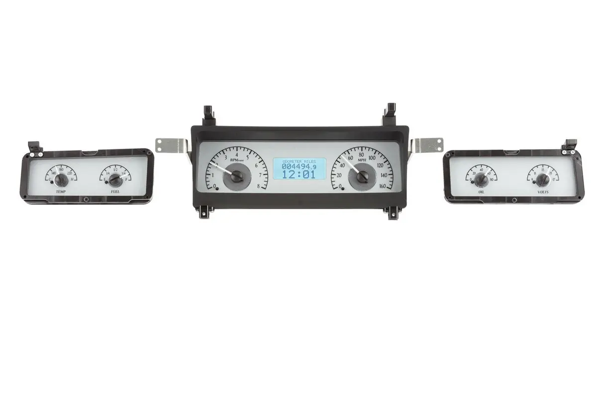 Dakota Digital Vhx Direct-Fit Analog Gauge System With Speedometer & Tach (Mhx-73C-Mal-S-W) 1