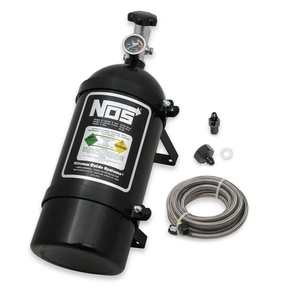 Nos Nitrous Oxide Bottle Kit – Complete 10-Lb Setup With Bracket & Hardware 14761Bnos 1