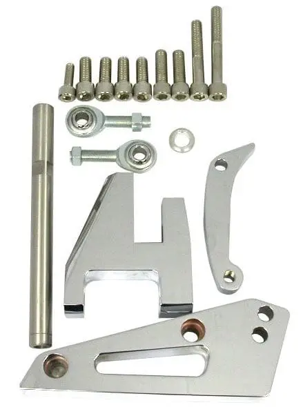 Chrome-Outward Mount Alternator Bracket – Aluminum Rpcr6405 1