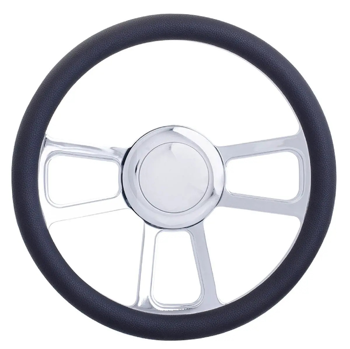 14-Inch Chrome T-Style Aluminum Steering Wheel – Rpcr5606 1
